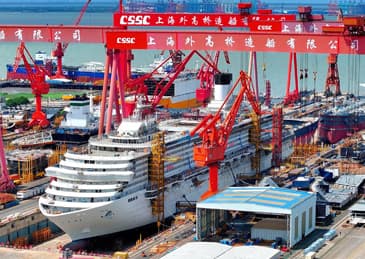 最新进展!第二艘国产大型邮轮建造进入设备调试阶段